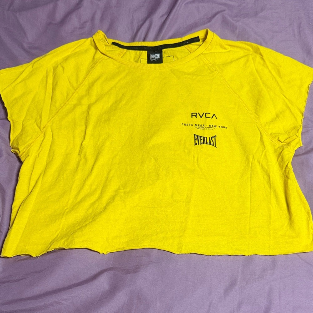 RVCA Women's Bright Yellow Tee